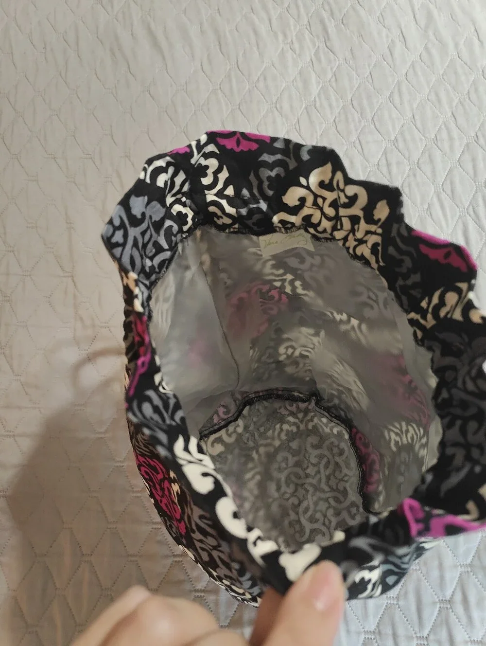 Vera Bradley Drawstring Ditty Bag Canterberry Magenta Cosmetic Bag